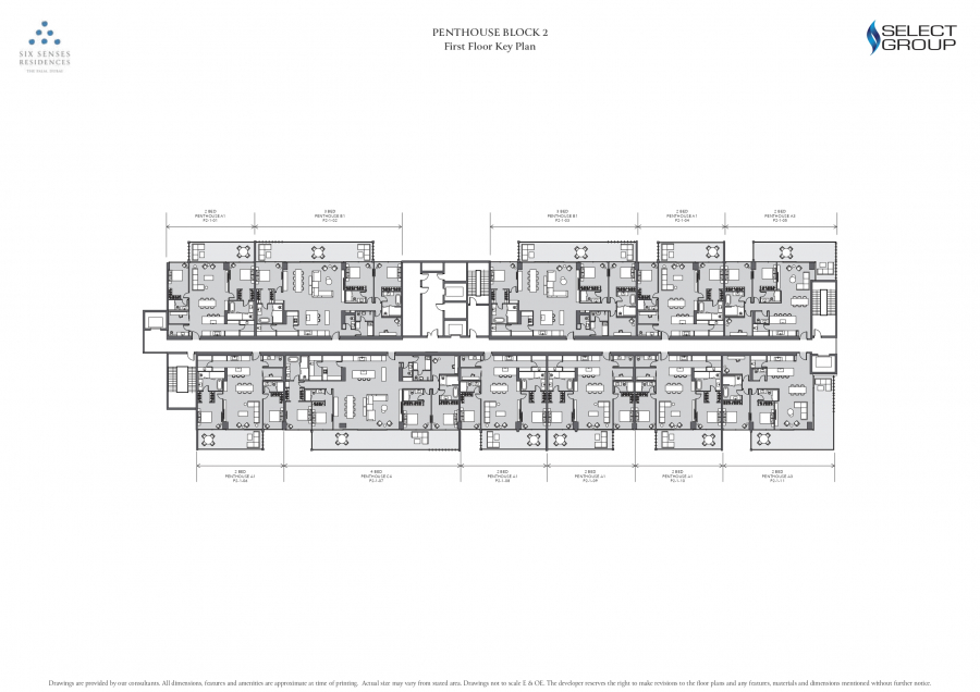 Penthouse Block 2 | First Floor Key Plan
