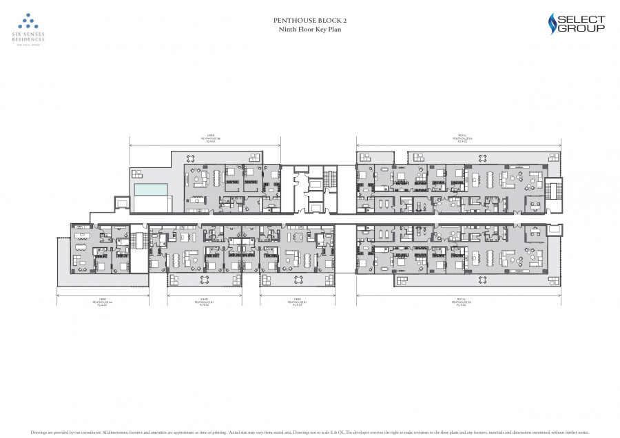 Penthouse Block 2 | Ninth Floor Key Plan